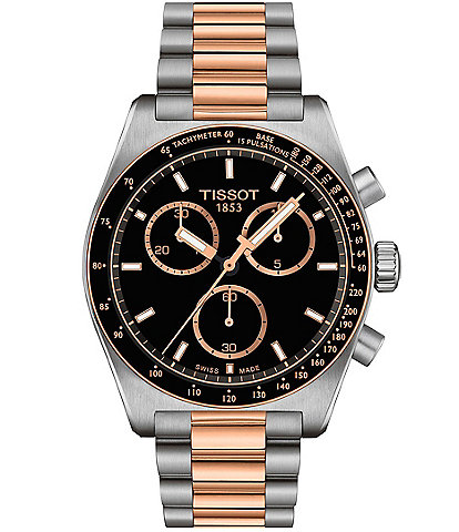 Tissot Men's PR516 Sport Collection Quartz Chronograph Two Tone Stainless Steel Bracelet Watch