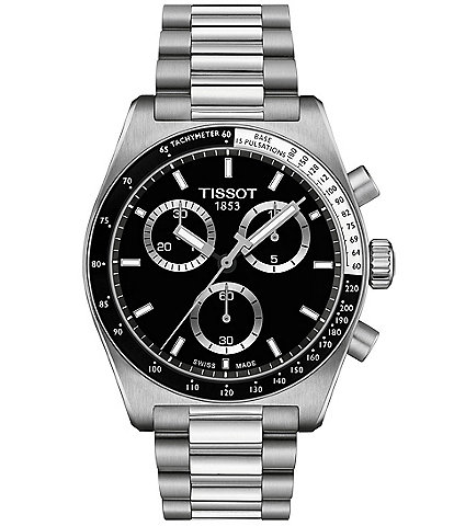 Tissot Men's Prs516 Quartz Chronograph Stainless Steel Bracelet Watch