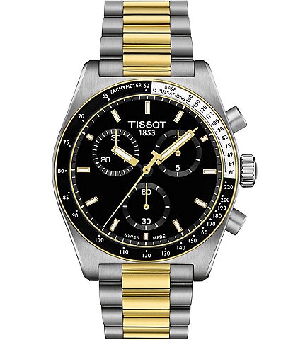 Tissot Men's Prs516 Quartz Chronograph Two Tone Stainless Steel Bracelet Watch