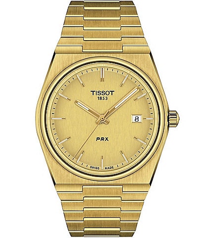 Tissot Men's Prx Quartz Analog Gold Stainless Steel Bracelet Watch