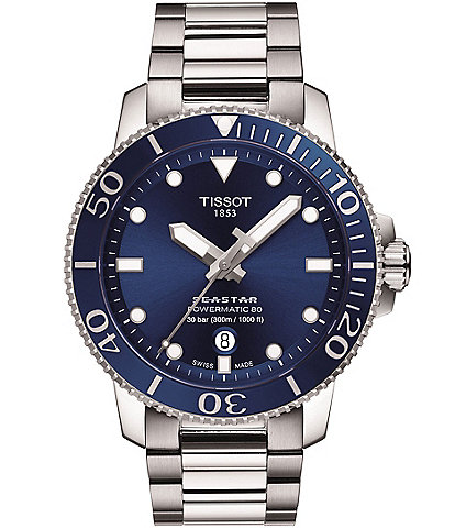 Tissot Men's Seastar 1000 Powermatic Swiss Automatic Stainless Steel Bracelet Watch