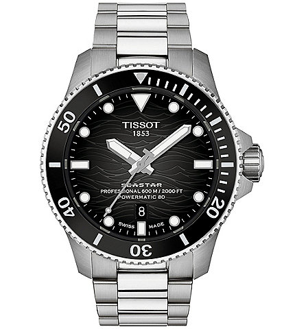 Tissot Men's Seastar GTS Automatic Stainless Steel Bracelet Watch