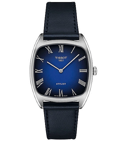 Tissot Men's Stylist Quartz Analog Leather Strap Watch