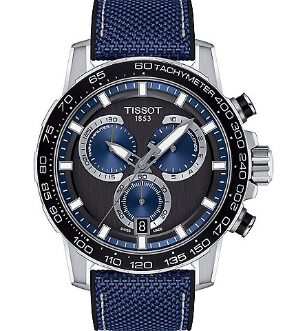 Tissot Men's Supersport Chronograph Blue Fabric Strap Watch