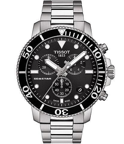 Tissot Seastar 1000 Black Dial Chronograph Watch