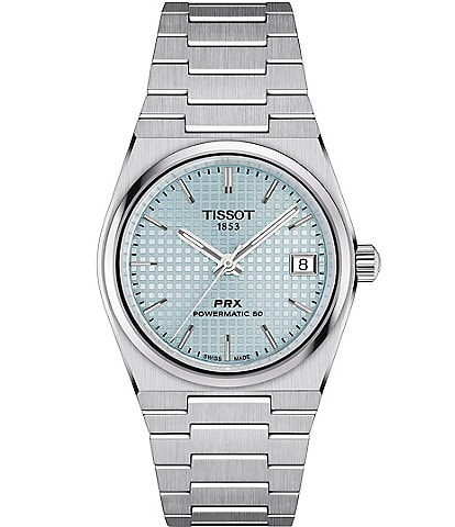 Tissot Unisex PRX Powermatic 80 Automatic Light Blue Dial Stainless Steel Bracelet Watch