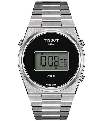 Tissot Unisex Prx Tonneau Digital Stainless Steel Bracelet Watch