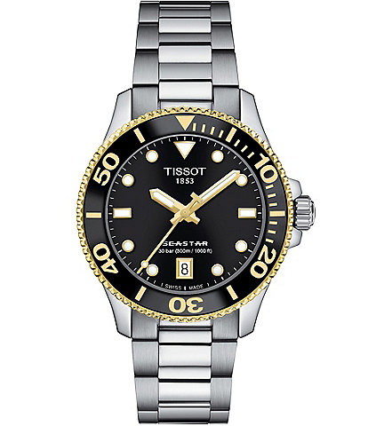 Tissot Unisex Seastar 1000 Quartz Analog Stainless Steel Bracelet Watch