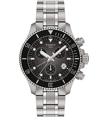 Tissot Unisex Seastar 1000 Quartz Chronograph Stainless Steel Bracelet Watch