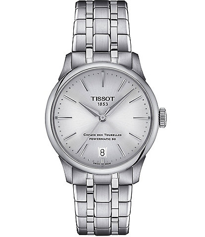 Tissot Women's Chemin Des Tourelles Powermatic 80 Automatic Stainless Steel Bracelet Watch