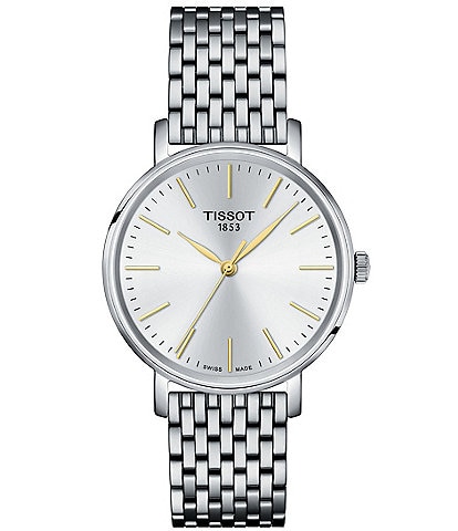Tissot Women's Everytime Classic Collection Analog Stainless Steel Mesh Bracelet Watch