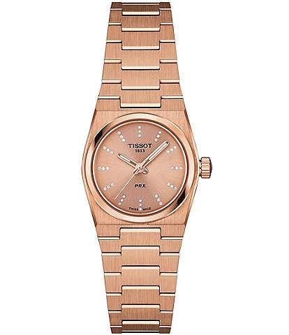 Tissot Women's PRX Quartz Analog Carnation Gold Tone Stainless Steel Bracelet Watch