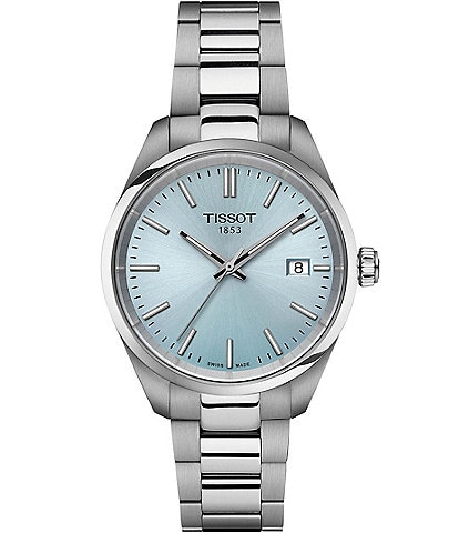 Tissot Women's Tissot Pr 100 Quartz Analog Blue Dial Stainless Steel Bracelet Watch