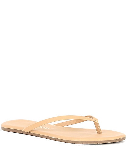 TKEES Lilly Nudes Matte Leather Thong Sandals