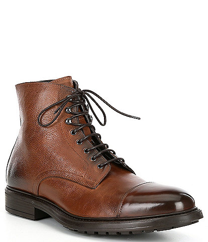 To Boot New York Men's Leather Lace-Up Burkett Boots