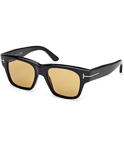 TOM FORD Men's Caine 53mm Square Sunglasses