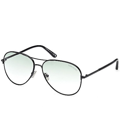TOM FORD Unisex Clark 59mm Aviator Sunglasses