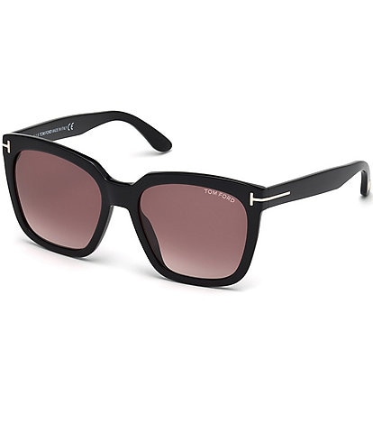 TOM FORD Women's Amarra 55mm Square Sunglasses