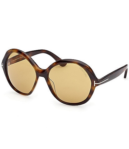 TOM FORD Women's Annabelle 60mm Havana Round Sunglasses