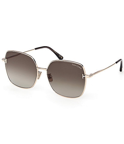 TOM FORD Women's FT1250 59mm Square Sunglasses