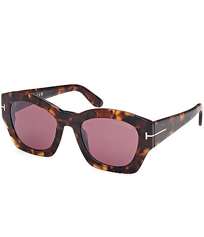 TOM FORD Women's Guilliana 52mm Havana Square Sunglasses
