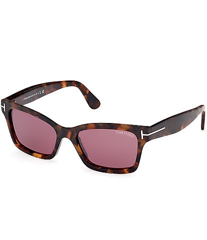 TOM FORD Women's Mikel 54mm Havana Square Sunglasses