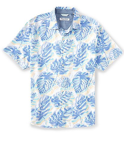 Tommy Bahama Andorra Fronds Tropical Print Short-Sleeve Woven Shirt