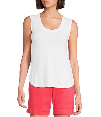 Tommy Bahama Ashby Cotton Slub Rib Round Neck Tank