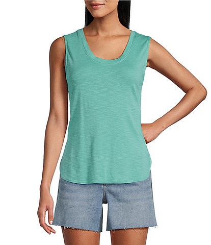 Tommy Bahama Ashby Cotton Slub Rib Round Neck Tank