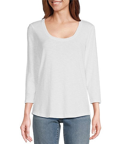 Tommy Bahama Ashby Isles Knit Scoop Neck 3/4 Sleeve T-Shirt