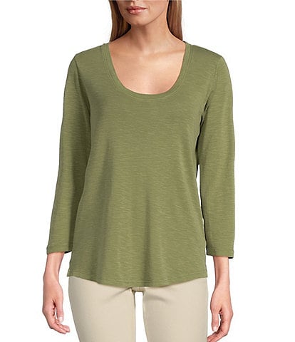 Tommy Bahama Ashby Isles Knit Scoop Neck 3/4 Sleeve T-Shirt