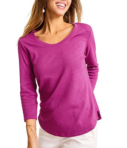 Tommy Bahama Ashby Isles Knit Scoop Neck 3/4 Sleeve T-Shirt