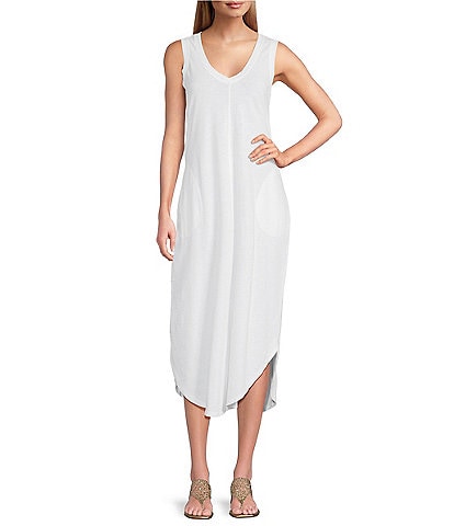 Tommy Bahama Ashby Isles V-Neck Sleeveless Midi Dress