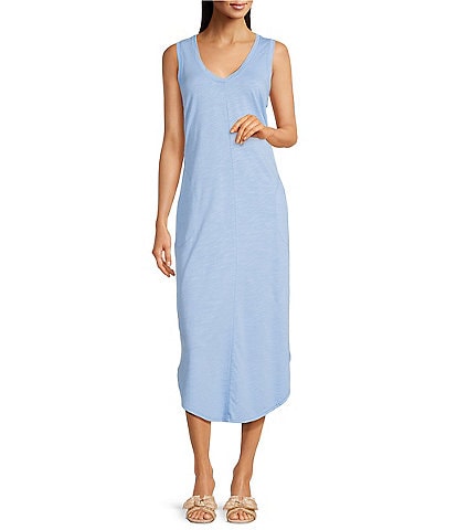 Tommy Bahama Ashby Isles V-Neck Sleeveless Midi Dress