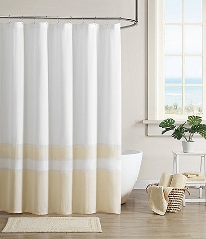 Yellow Shower Curtains Dillard S, Yellow Grey White Shower Curtain