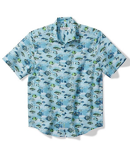 Tommy Bahama Bahama Coast Fintastic Printed Short Sleeve Shirt