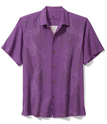 Tommy Bahama Bali Border Silk Short-Sleeve Woven Shirt