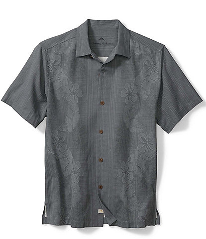 Tommy Bahama Bali Border Silk Short Sleeve Woven Shirt