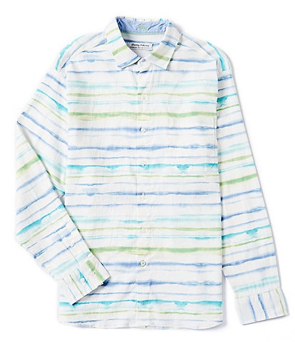 Tommy Bahama Barbados Breeze Reverly Stripe Long Sleeve Woven Shirt
