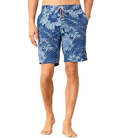 Tommy Bahama Big & Tall Baja Santiago Palms 10#double; and 11#double; Inseam Board Shorts