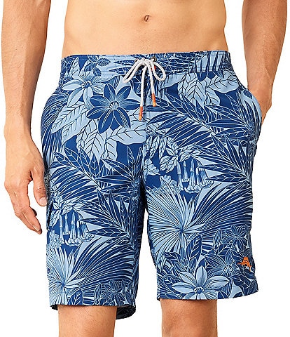 Tommy Bahama Big & Tall Baja Santiago Palms 10" and 11" Inseam Board Shorts