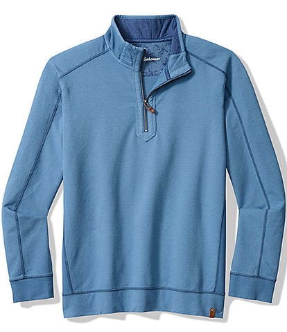 Tommy Bahama Big & Tall Ben And Terry Half Zip Pullover