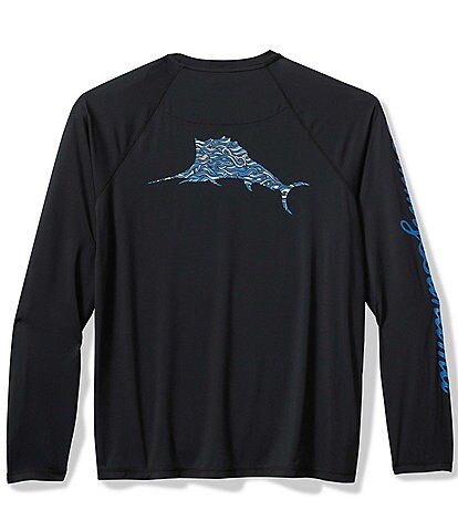 Tommy Bahama Big & Tall Chill Time Surf Long Sleeve T-Shirt