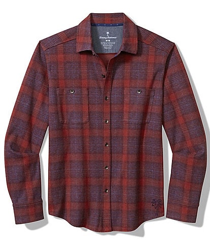 Tommy Bahama Big & Tall Fireside San Miguel Plaid Long Sleeve Shirt