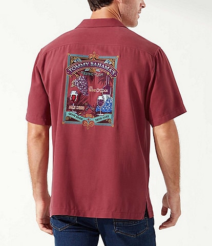 Tommy Bahama Big & Tall Grape Minds Drink Alike Short-Sleeve Woven Shirt