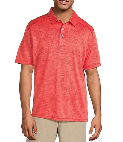 Tommy Bahama Big & Tall IslandZone Palm Coast Isles Short-Sleeve Polo Shirt