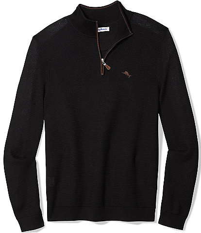 Tommy Bahama Big & Tall Marlin Magic Half Zip Pullover