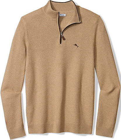 Tommy Bahama Big & Tall Marlin Magic Half Zip Pullover