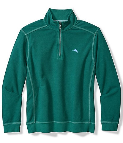 Tommy Bahama Big & Tall Montego Bay Quarter Zip Pullover