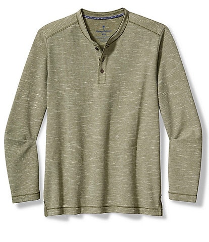 Tommy Bahama Big & Tall Morro Beach Long Sleeve Henley T-Shirt